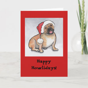 Glückliches Howlidays 2 Feiertagskarte