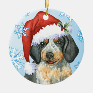 Glückliches Howlidays Bluetick Keramikornament