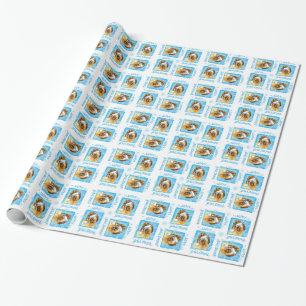 Glückliches Howlidays Briard Geschenkpapier
