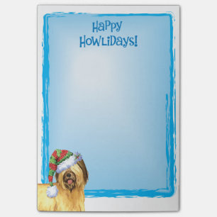 Glückliches Howlidays Briard Post-it Klebezettel
