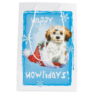 Glückliches Howlidays Havanese Mittlere Geschenktüte