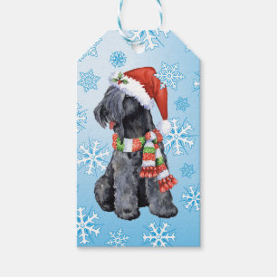 Glückliches Howlidays Kerry Blau Terrier Geschenkanhänger