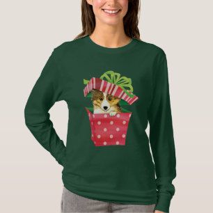 Glückliches Howlidays Sheltie T-Shirt