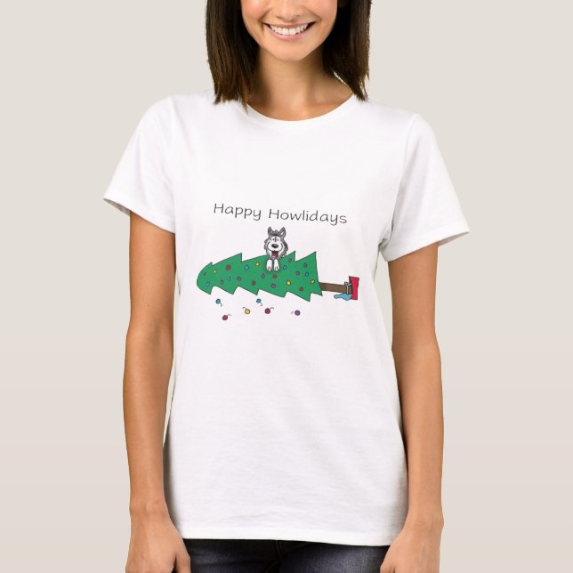Glückliches Howlidays T-Shirt (Vorderseite)