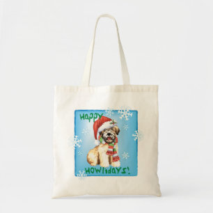 Glückliches Howlidays Wheaten Tragetasche