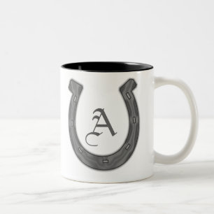 Glückliches Hufeisen Zweifarbige Tasse