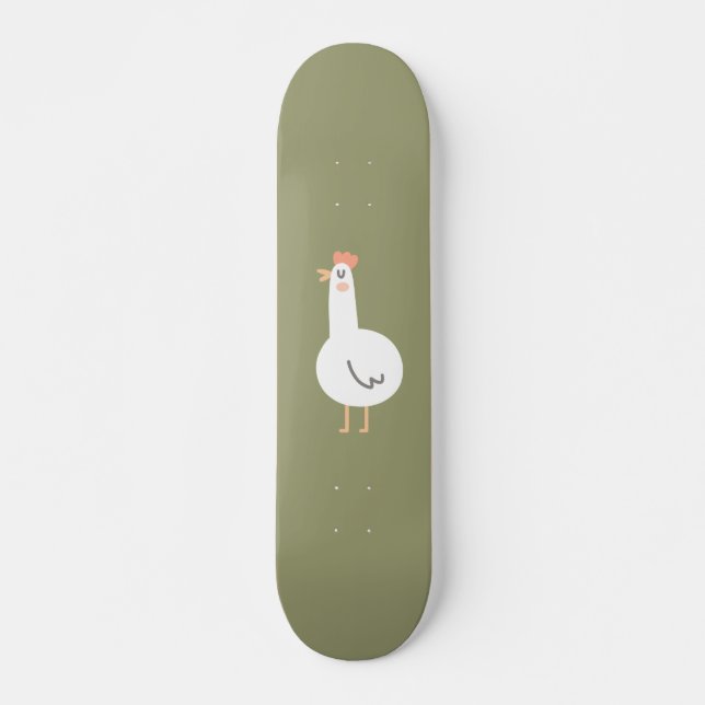 Glückliches Huhn Skateboard (Vorne)