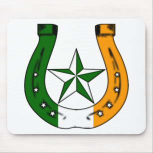 glückliches irisches Hufeisen Mousepad