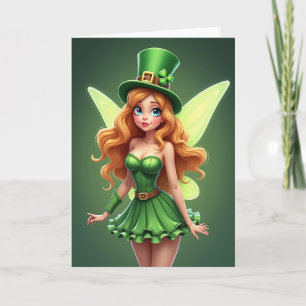 Glückliches Irisches Sprite Art Card Karte