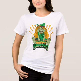 Glückliches Jagen Damen Grafik T-Shirt Tri-Blend Shirt
