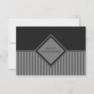 glückliches Jubiläum Streifen Einladung