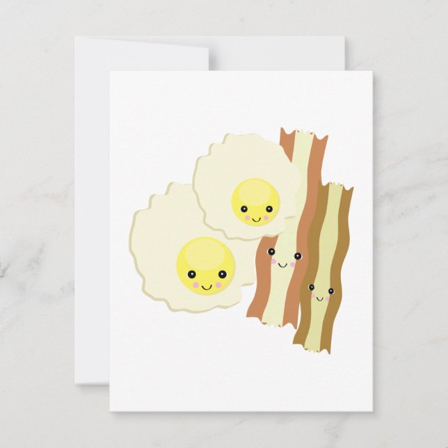 glückliches kawaii Frühstück (Vorderseite)