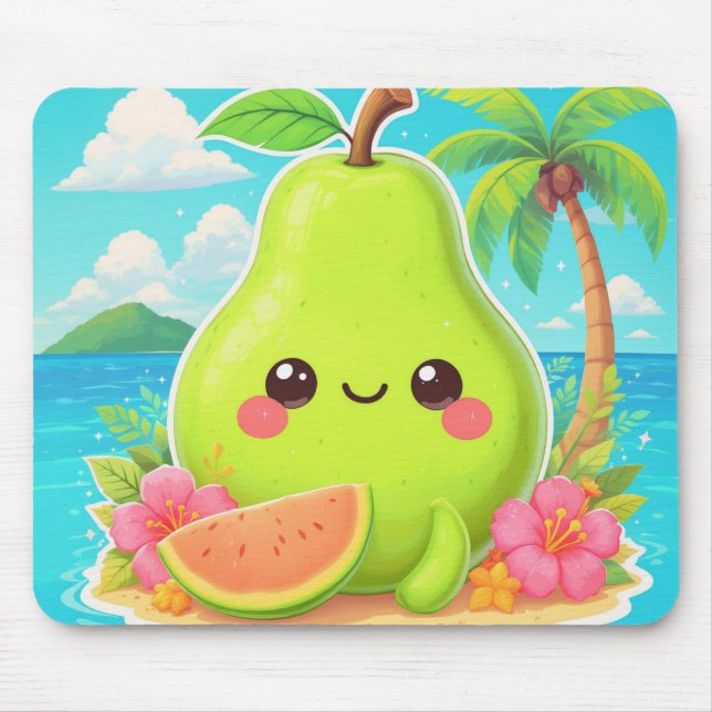 GLÜCKLICHES KAWAII HAWAII  MOUSEPAD (Vorne)