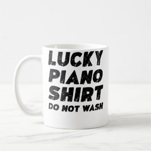 Glückliches Klavier-Shirt nicht waschen Kaffeetasse