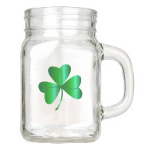 Glückliches Kleeblatt-Maurer-Glas