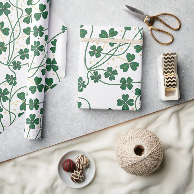 Glückliches Kleiderpapier St. Patrick's Day Wrappi Geschenkpapier (Kunsthandwerk)