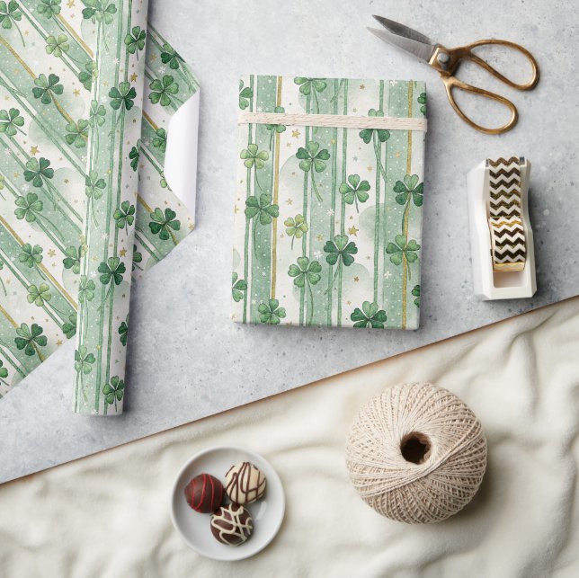 Glückliches Kleiderpapier St. Patrick's Day Wrappi Geschenkpapier (Kunsthandwerk)