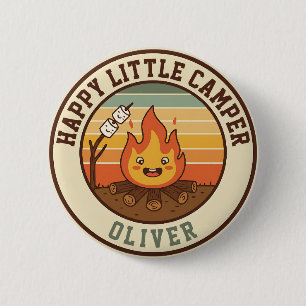 Glückliches Kleines Camper-Abzeichen Button