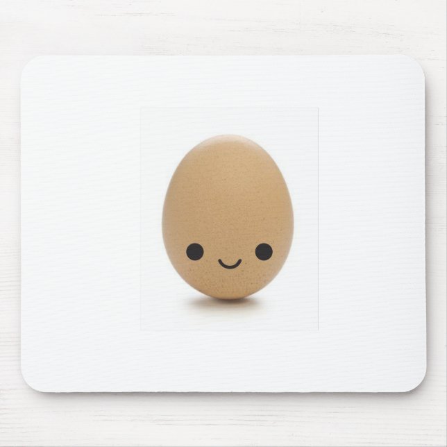 Glückliches kleines Ei Mousepad (Vorne)