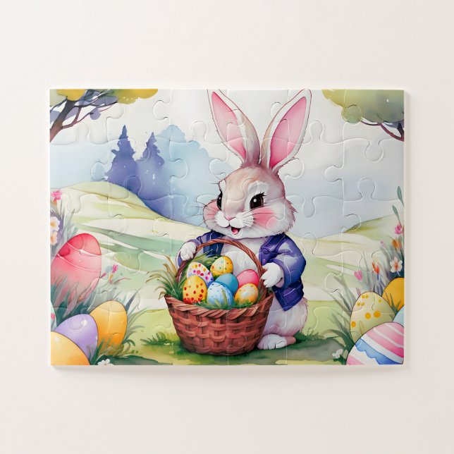 Glückliches kleines Kaninchen 1, Ostern (Horizontal)