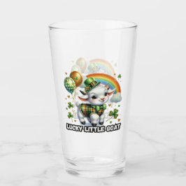 Glückliches kleines Ziege -St. Patrick’s Day Glas