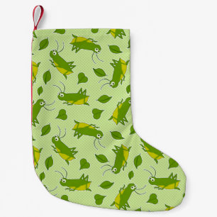 Glückliches Kricket-Muster Kleiner Weihnachtsstrumpf