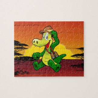 Glückliches Krokodil