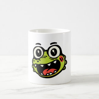 glückliches Krokodil Kaffeetasse