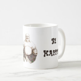 Glückliches lachendes viel Glück Buddha Kaffeetasse