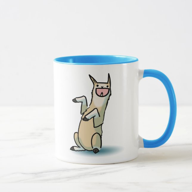 Glückliches Lama Tasse (Rechts)