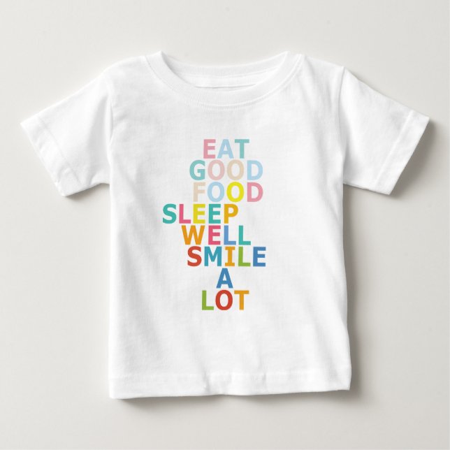 Glückliches Leben Baby T-shirt (Vorderseite)
