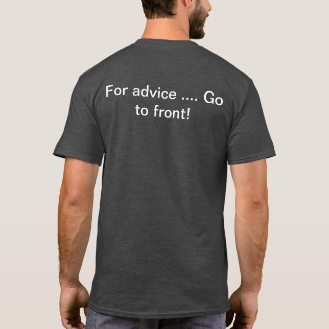 glückliches Leben, glückliche Ehefrau T-Shirt (Rückseite)