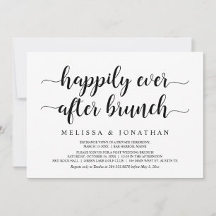 Glückliches Leben nach der Hochzeit Brunch, heimli Einladung