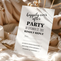 Glückliches Leben nach der Hochzeit RSVP