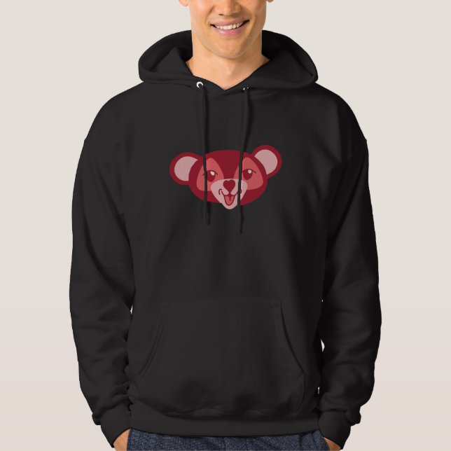 Glückliches Liittle LoverBear Hoodie (Vorderseite)