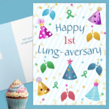Glückliches Lungen-Versary-Kundenspezifisch