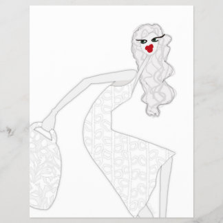 Glückliches Mädchen Tanzt Glamour Färbungsflyer Pa Flyer