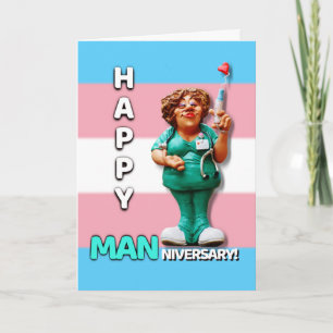 Glückliches Mann-Jubiläum - Testosteron-Jubiläum Karte