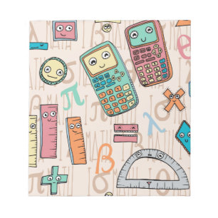 Glückliches Mathe Notizblock