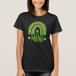 Glückliches Mini-Frauen St. Patrick's Day Regenbog T-Shirt