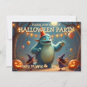 Glückliches Monster-Halloween-Party für Kinder