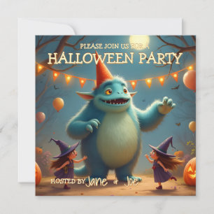 Glückliches Monster-Halloween-Party für Kinder
