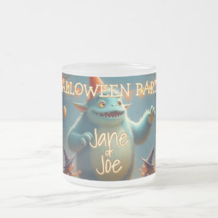 Glückliches Monster-Halloween-Party für Kinder Mattglastasse