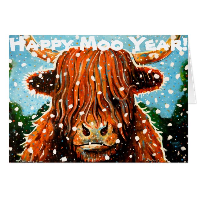 Glückliches MOO-Jahr (Vorderseite (Horizontal))