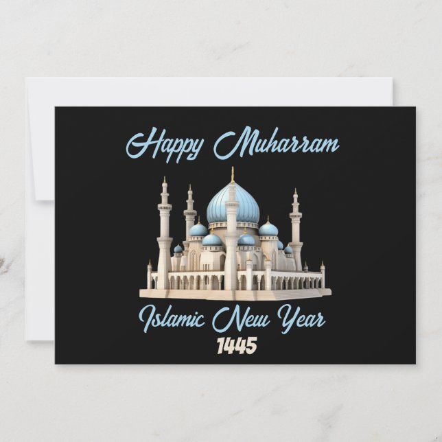 glückliches muharram-Islamjahr Feiertagskarte (Vorderseite)