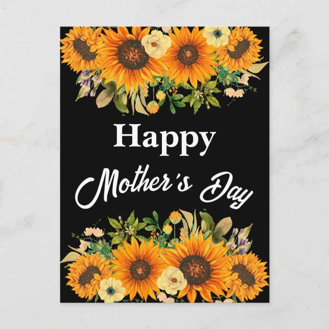 GLÜCKLICHES MUTTER-TAGSGESCHENK FÜR DIE MAMA POSTKARTE (Vorderseite)