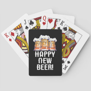 GLÜCKLICHES NEUES BIER! Silvesterparty Trinken Spielkarten