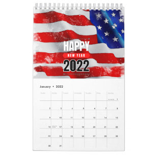 glückliches neues Jahr 2022 Kalender & Planer 