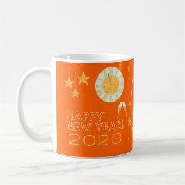 glückliches neues Jahr 2023 Kaffeetasse