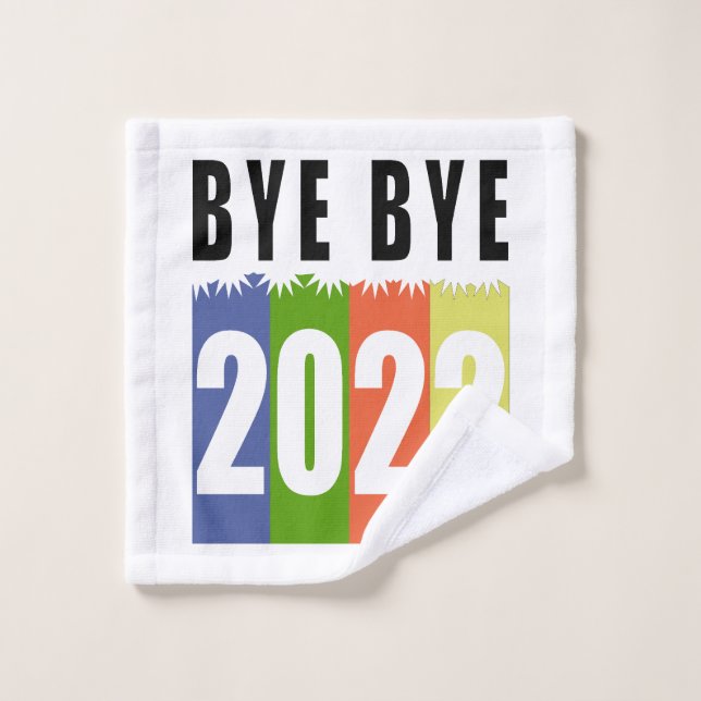 glückliches neues Jahr 2023, lustig Waschlappen (Waschlappen)